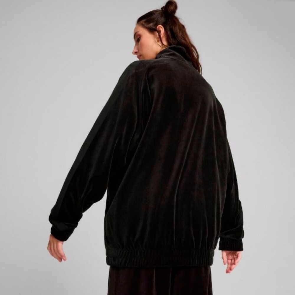 NWT men's medium puma T7 oversized velour track top/jacket 626712-01 $90 - Picture 6 of 7